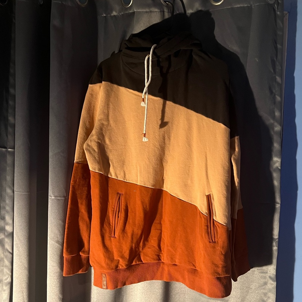 Cowl multicolor sweatshirt